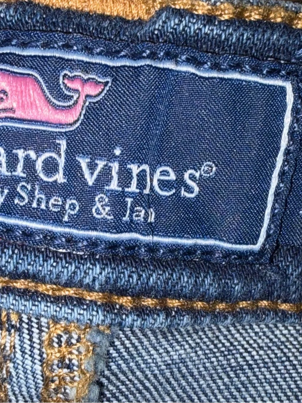 Vineyard Vines boys denim jeans sz 16 adjustable waist smoke free home